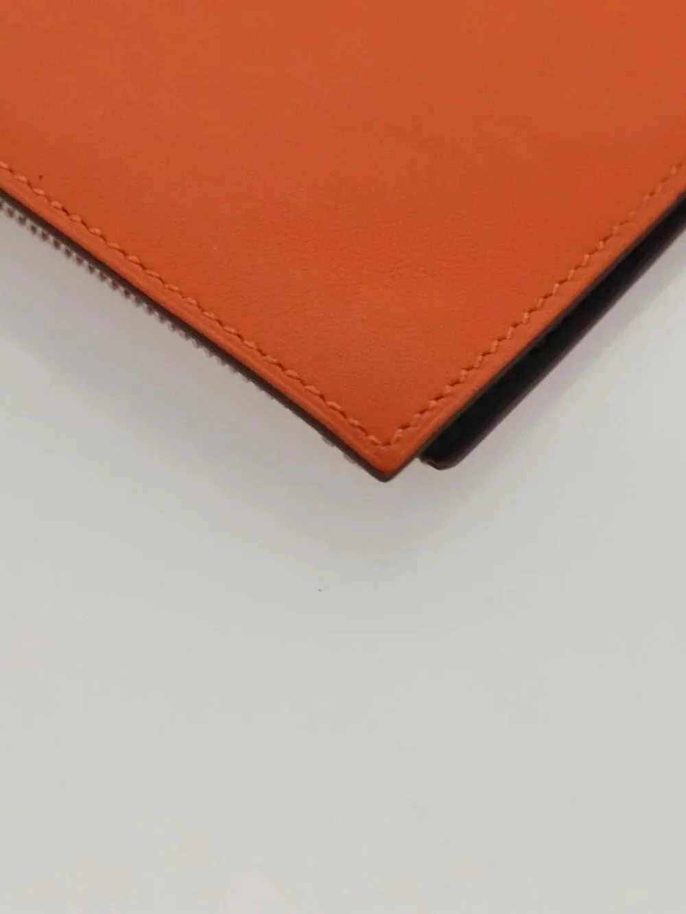 HERMES EA Zip PM Day Planner Cover Vaux Swift Orange Auth 117190M